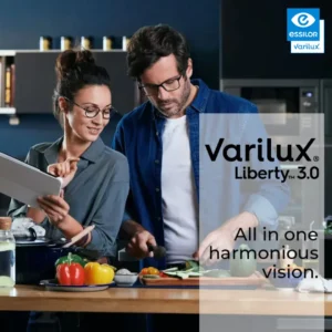 Tròng đánh Essilor Varilux Liberty 3.0 đặt Lab nước ngoài váng phủ Crizal Rock