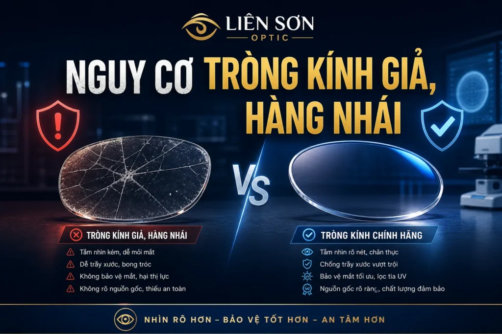 Nguy cơ tròng kính giả, hàng nhái