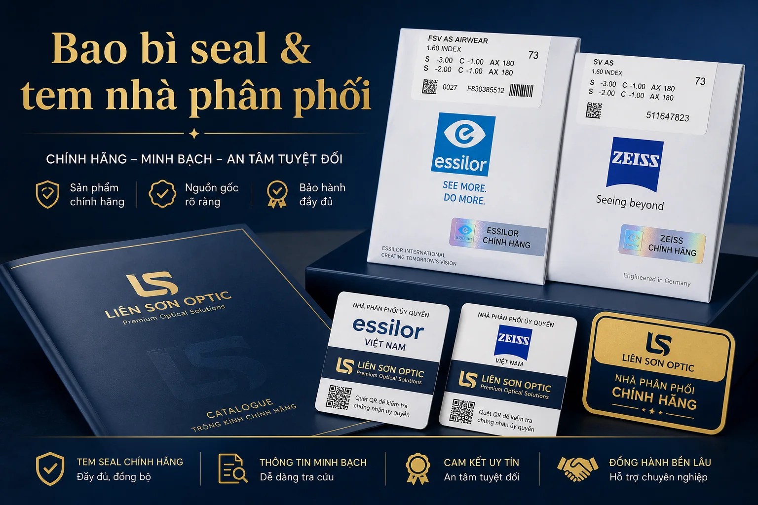 Bao bì seal và tem nhà phân phối chính hãng