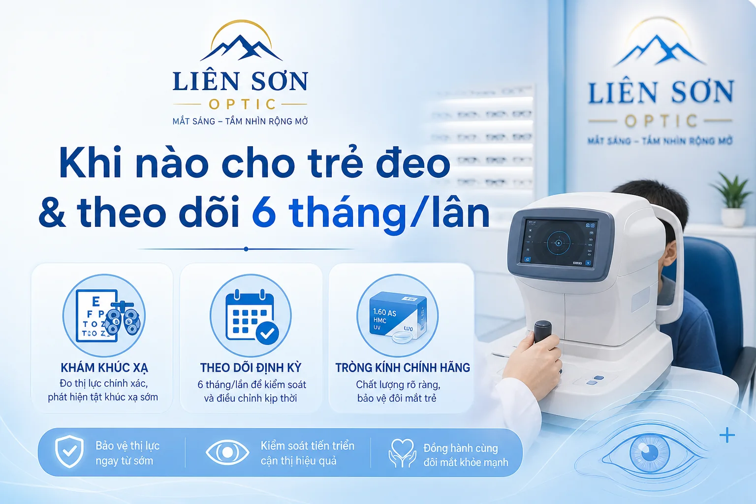 Khi nào cho trẻ đeo và theo dõi 6 tháng/lần