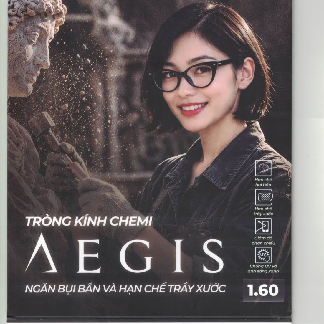 Tròng kính Chemi Aegis lọc ánh sáng xanh