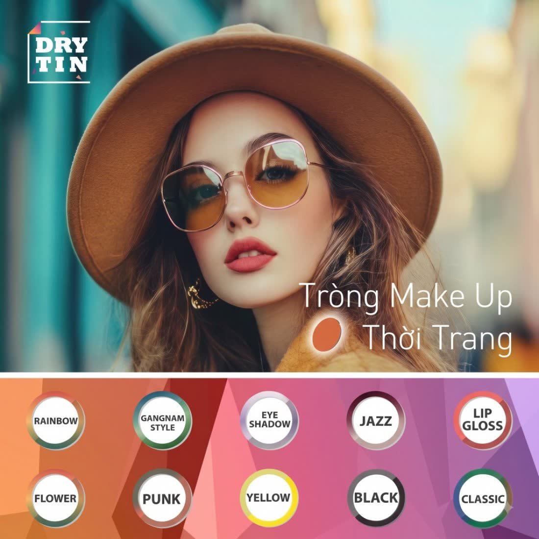 Tròng kính Chemi DryTin thời trang makeup