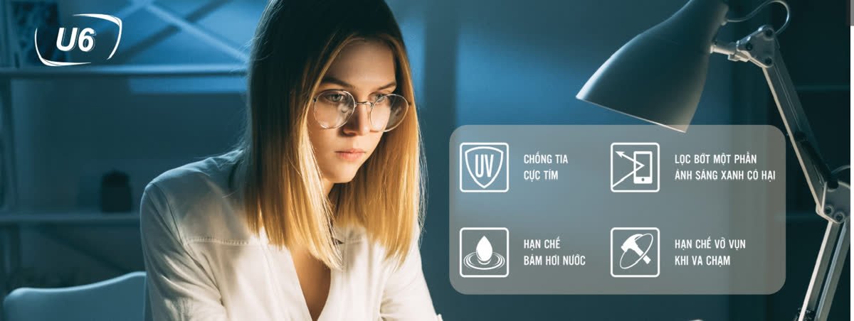 Tròng kính Chemi U6 Perfect UV